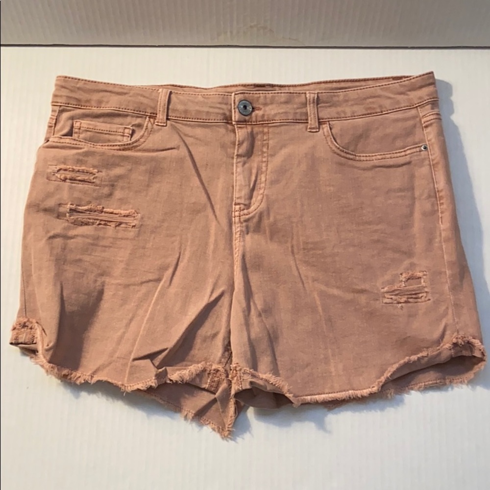 VanillaStar Mid-Rise Midi Jean Shorts Size 17
